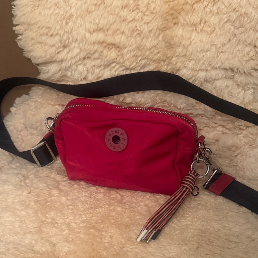 Bimba y Lola Red Nylon Crossbody Bag